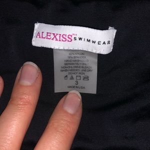 Alexiss Swimwear hipster black bottoms!